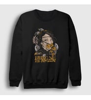 Presmono Unisex Siyah Leaf Bring Me The Horizon Sweatshirt 21012tt