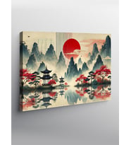 Kanvas Tablo Japon Dağ Sanatı