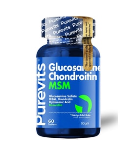 Purevits Glucosamine - Chondroitin - MSM – Boswellia - Hyaluronik Asit - 60 Adet Tablet