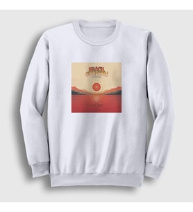 Presmono Unisex Beyaz Red Sun Black Country Communion Sweatshirt 449970tt