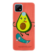 Realme C11 C21 C21Y C25Y C11 2021 Kılıf Desemli Silikon Avokado Skate 1741