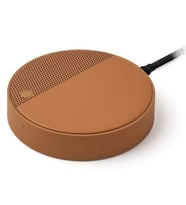 Lexon Oslo Energy Kablosuz Şarj Cihazı ve Bluetooth Hoparlör Kahverengi LL141C