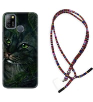 INFINIX Smart 4 5 6 Zero 8 S5 Pro Kılıf Boyun Asklı Rasta Silikon Flowers Cat 1345
