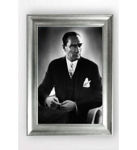 Gümüş Çerçeveli Atatürk Tablo cv1002