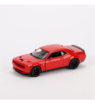 Motormax 1:24 2018 Dodge Challenger SRT Hellcat Wideboy Diecast Model Araba Kırmızı