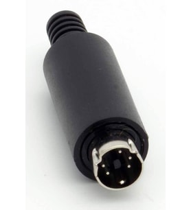 5 pin mini din erkek konnektör