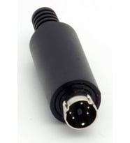 5 pin mini din erkek konnektör