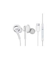 Samsung GalaxyZ Flip3 5G/Z Flip4/Z Fold2 5G/Z Fold3 5G/Z Fold4 AKG tarafından tasarlanmıştır - örgülü kablo mikrofon ve ses uzaktan C tipi  (Türkiye Garantilidir) (Beyaz)