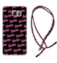 Samsung S7 Edge S20 Fe Plus Ultra S21 S22 Kılıf Boyun Asklı Rasta Silikon Barbie 1404