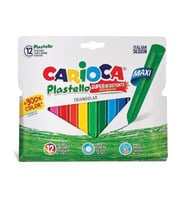 Carioca Plastello 12li Elleri Kirletmeyen Maxi Pastel Boya Kalemi