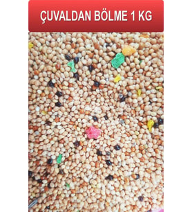 Ares Karışık Renkli Muhabbet Kuş Yemi 1 Kg AÇIK