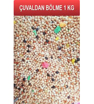 Ares Karışık Renkli Muhabbet Kuş Yemi 1 Kg AÇIK