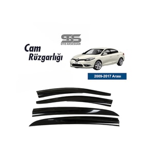 Cam Rüzgarlığı Renault Fluence 2009-2017 Mügen Tip Piano Black