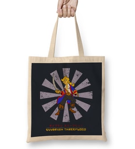 Guybrush Threepwood Retro Japanese Bez Çanta Uzun Saplı