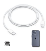 Apple 15/15 Pro Type-C to Type-C Hasır Örgü Hızlı Şarj Kablosu (1m) (5343)