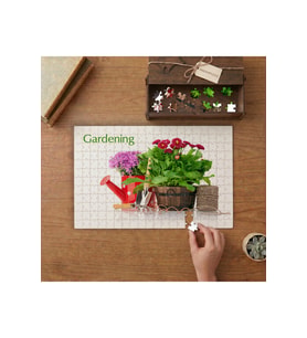 Bahçe Bakımı - Bahçe Malzemeleri Tasarımı 240 parça Ahşap Puzzle Ahşap Kutuda MP00786