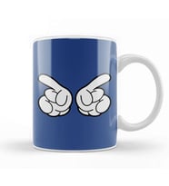 Mickey Mouse Hands Conducting Kupa Bardak Porselen