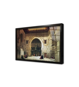 Kahirede Cami Çerçeveli Cam Tablo