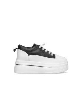 Guja 25K313 Kadın Hakiki Deri Klasik Sneaker Siyah