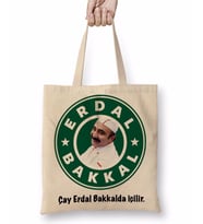 Erdal Bakkal Bez Çanta Uzun Saplı