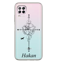 Huawei Pusula Tasarımlı Şeffaf Telefon Kılıfı