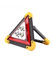 ShopyTech Şarjlı Üçgen İkaz Lambası COB LED Araç Arıza Uyarı Lambası USB Şarjlı Acil Durum Trafik Gü