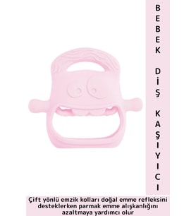 Gıda Sınıfı BPA Free Bebek Parmak Emme Alışkanlığı Azaltan Masaj Etkili Yumuşak Silikon Diş Kaşıyıcı