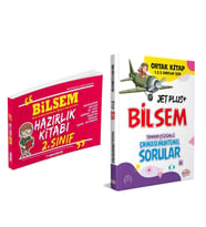 Zeki Çocuk 2. Sınıf Bilsem Hazırlık Kitabı ve Editör Bilsem Jet Plus Çıkması Muhtemel Sorular Seti 2 Kitap