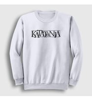 Presmono Unisex Beyaz Logo Katatonia Sweatshirt 90108tt (Beyaz)