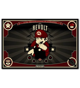 Cakatabloo Nintendo Mario Bros Revolt MDF Tablo