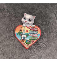 Magnet Kedi Bayrak Caretta Kule Turistik Buzdolabı Süsü Manyetik Mıknatıslı Hediyelik Eşya