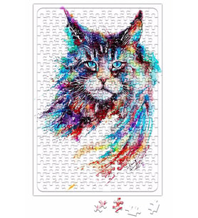 Trius Animals Gato Renkli Kedi Cat Puzzle 240 Parça Yapboz