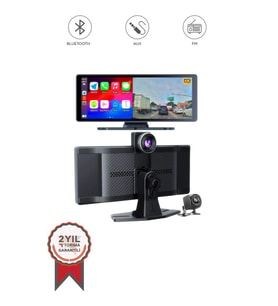 Torima T94c41 Wifi Bluetooth 4K Carplay Ön-Arka Araç Kamerası (Siyah)