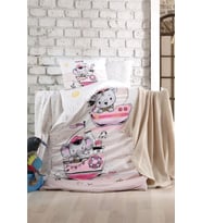 Sailing Pembe Ranforce Bebek Nevresim Takımı