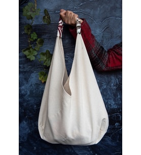 Natural Bag Keten Omuz ve Plaj Çantası