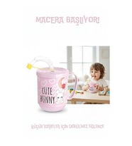 Mulvxarb  Arb02 Premium Pipetli Çocuk Bardağı 350 Ml -Alıştırma Bardağı Ve Suluk  (Mulvix)