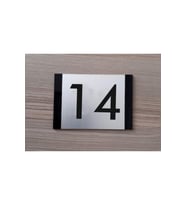 Dekoratif Apartman Kapı Numarası Pleksi-14