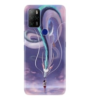 Omix X300 Kılıf Silikon Desen Kız ve Ejderha 1742