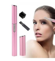 Rose Yüz Yanak Kaş Alma Şekillendirme Pembe Pilli Tıraş Makinesi Burun Kulak Tüy Kıl Kesme Temizleme