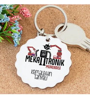 İsme Özel Mekatronik Mühendisi Papatya Anahtarlık