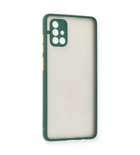 Samsung Galaxy A71 Kılıf Montreal Silikon Kapak - Yeşil