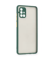 Samsung Galaxy A71 Kılıf Montreal Silikon Kapak - Yeşil