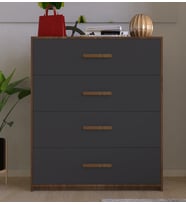 4 ÇEKMECELİ ANTRASİT ŞİFONYER