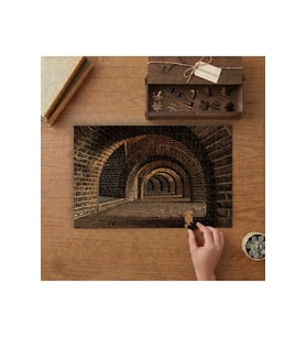 Kemerli Mahzen - Tünel - Kemerler Tasarımı 240 parça Ahşap Puzzle Ahşap Kutuda MP09693