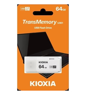 KIOXIA LU301W064GG4 U301 64GB USB 3.2 Beyaz USB Bellek