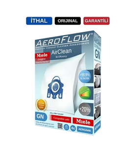 Miele Classic C1 Powerline Uyumlu Gn Toz Torbası (dörtlü Paket) (Karışık)