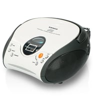 LENCO SCD-24 BEYAZ - CD ÇALARLI TAŞINABİLİR Müzik Seti STEREO FM RADYO - BEYAZ