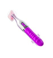 Şarjlı Titreşimli Klitoris Uyarıcı Çift Taraflı Kullanılabilir G-Spot 2 in 1 Yapay Penis Vibratör