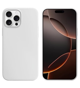 Apple iPhone 16 Pro 6.3'' Liquit Lansman Silikon Beyaz