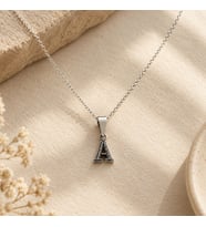 925 Ayar Gümüş Minimal Harf Kolye – Kişiye Özel Harf Kolye